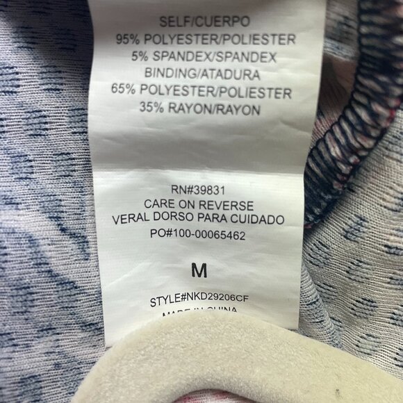 Rewind Women's Size M Floral Fit & Flare Dress Navy Wedding Festival Party - Picture 10 of 12